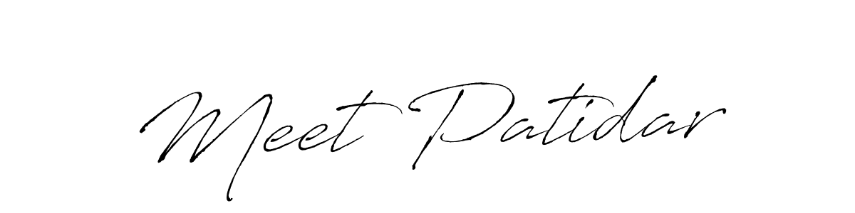 How to make Meet Patidar signature? Antro_Vectra is a professional autograph style. Create handwritten signature for Meet Patidar name. Meet Patidar signature style 6 images and pictures png