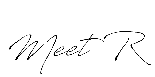 How to make Meet R name signature. Use Antro_Vectra style for creating short signs online. This is the latest handwritten sign. Meet R signature style 6 images and pictures png