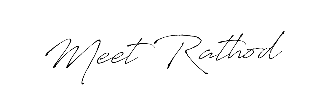 Design your own signature with our free online signature maker. With this signature software, you can create a handwritten (Antro_Vectra) signature for name Meet Rathod. Meet Rathod signature style 6 images and pictures png