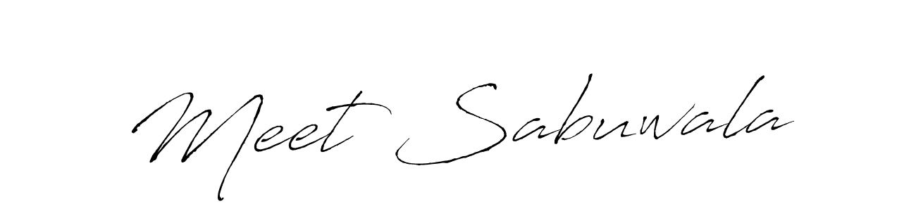 Use a signature maker to create a handwritten signature online. With this signature software, you can design (Antro_Vectra) your own signature for name Meet Sabuwala. Meet Sabuwala signature style 6 images and pictures png