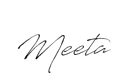Meeta stylish signature style. Best Handwritten Sign (Antro_Vectra) for my name. Handwritten Signature Collection Ideas for my name Meeta. Meeta signature style 6 images and pictures png