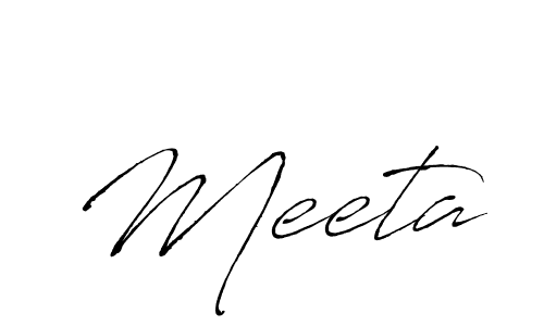 Meeta stylish signature style. Best Handwritten Sign (Antro_Vectra) for my name. Handwritten Signature Collection Ideas for my name Meeta. Meeta signature style 6 images and pictures png