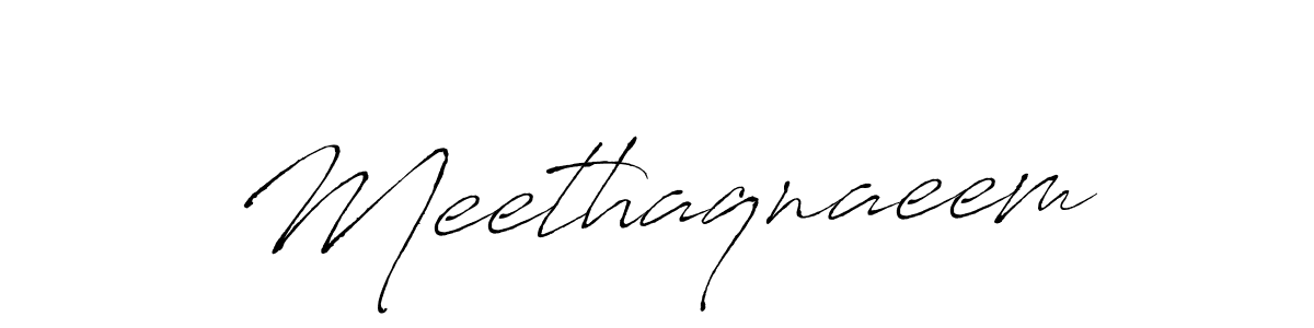 Make a beautiful signature design for name Meethaqnaeem. With this signature (Antro_Vectra) style, you can create a handwritten signature for free. Meethaqnaeem signature style 6 images and pictures png