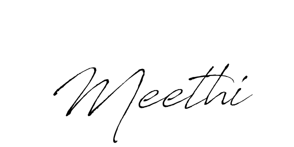 Use a signature maker to create a handwritten signature online. With this signature software, you can design (Antro_Vectra) your own signature for name Meethi. Meethi signature style 6 images and pictures png