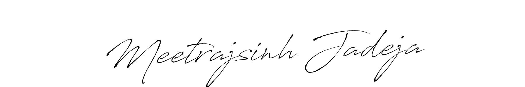 Meetrajsinh Jadeja stylish signature style. Best Handwritten Sign (Antro_Vectra) for my name. Handwritten Signature Collection Ideas for my name Meetrajsinh Jadeja. Meetrajsinh Jadeja signature style 6 images and pictures png