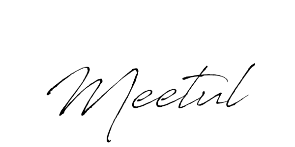 Antro_Vectra is a professional signature style that is perfect for those who want to add a touch of class to their signature. It is also a great choice for those who want to make their signature more unique. Get Meetul name to fancy signature for free. Meetul signature style 6 images and pictures png