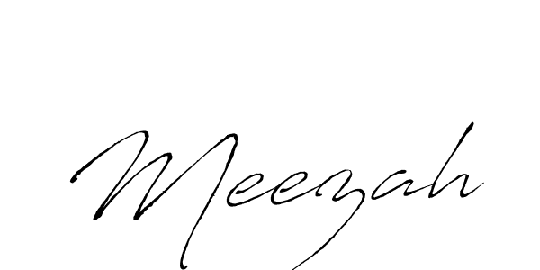 Create a beautiful signature design for name Meezah. With this signature (Antro_Vectra) fonts, you can make a handwritten signature for free. Meezah signature style 6 images and pictures png