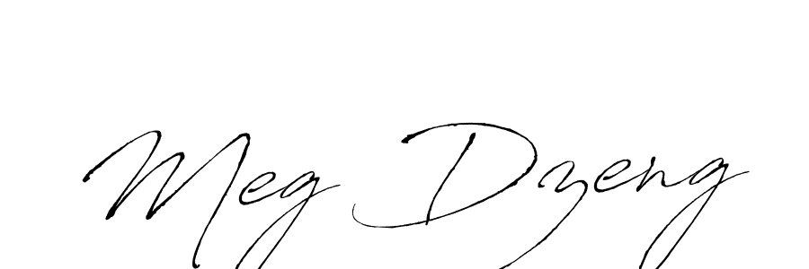 Antro_Vectra is a professional signature style that is perfect for those who want to add a touch of class to their signature. It is also a great choice for those who want to make their signature more unique. Get Meg Dzeng name to fancy signature for free. Meg Dzeng signature style 6 images and pictures png