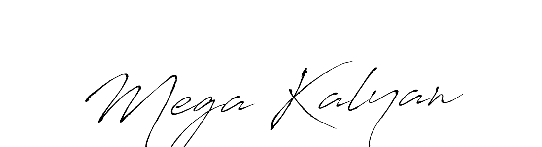 Use a signature maker to create a handwritten signature online. With this signature software, you can design (Antro_Vectra) your own signature for name Mega Kalyan. Mega Kalyan signature style 6 images and pictures png