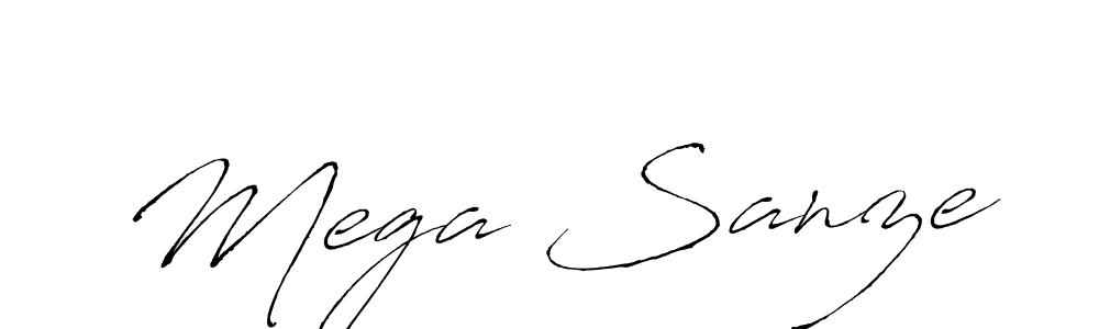 Design your own signature with our free online signature maker. With this signature software, you can create a handwritten (Antro_Vectra) signature for name Mega Sanze. Mega Sanze signature style 6 images and pictures png