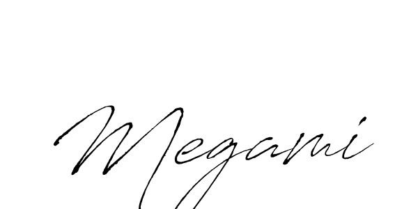 How to make Megami name signature. Use Antro_Vectra style for creating short signs online. This is the latest handwritten sign. Megami signature style 6 images and pictures png