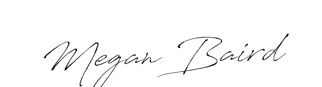 How to make Megan Baird name signature. Use Antro_Vectra style for creating short signs online. This is the latest handwritten sign. Megan Baird signature style 6 images and pictures png