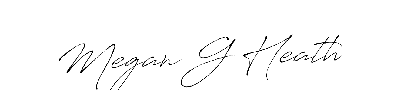 How to make Megan G Heath signature? Antro_Vectra is a professional autograph style. Create handwritten signature for Megan G Heath name. Megan G Heath signature style 6 images and pictures png