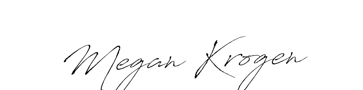 How to make Megan Krogen signature? Antro_Vectra is a professional autograph style. Create handwritten signature for Megan Krogen name. Megan Krogen signature style 6 images and pictures png