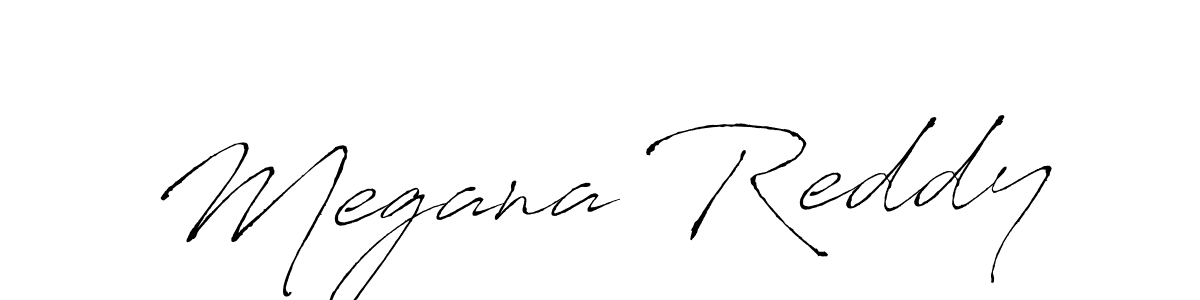 Make a beautiful signature design for name Megana Reddy. With this signature (Antro_Vectra) style, you can create a handwritten signature for free. Megana Reddy signature style 6 images and pictures png
