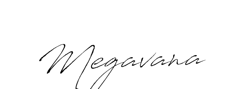 Use a signature maker to create a handwritten signature online. With this signature software, you can design (Antro_Vectra) your own signature for name Megavana. Megavana signature style 6 images and pictures png