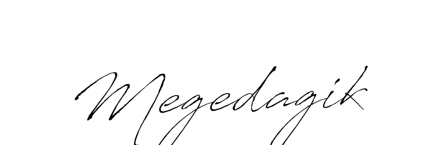 Antro_Vectra is a professional signature style that is perfect for those who want to add a touch of class to their signature. It is also a great choice for those who want to make their signature more unique. Get Megedagik name to fancy signature for free. Megedagik signature style 6 images and pictures png