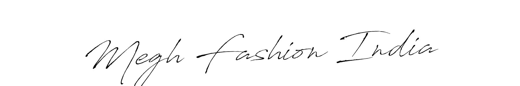 Use a signature maker to create a handwritten signature online. With this signature software, you can design (Antro_Vectra) your own signature for name Megh Fashion India. Megh Fashion India signature style 6 images and pictures png