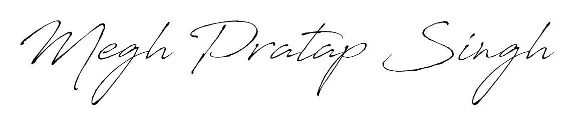 A stylish, flowing autograph style designed for name Megh Pratap Singh using Antro_Vectra typography. Perfect for digital creative projects. Megh Pratap Singh signature style 6 images and pictures png