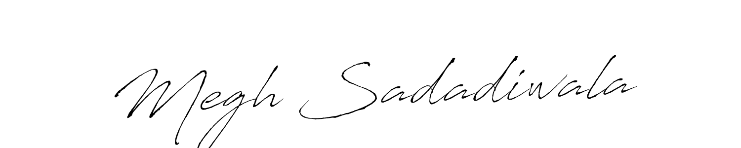 Also You can easily find your signature by using the search form. We will create Megh Sadadiwala name handwritten signature images for you free of cost using Antro_Vectra sign style. Megh Sadadiwala signature style 6 images and pictures png