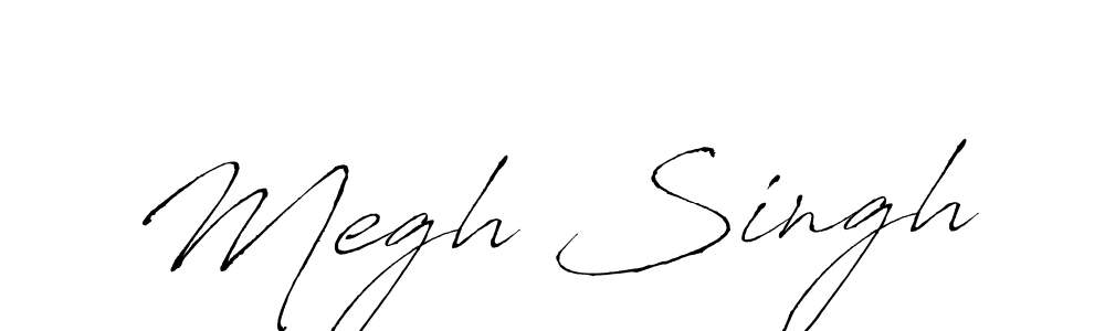 Megh Singh stylish signature style. Best Handwritten Sign (Antro_Vectra) for my name. Handwritten Signature Collection Ideas for my name Megh Singh. Megh Singh signature style 6 images and pictures png