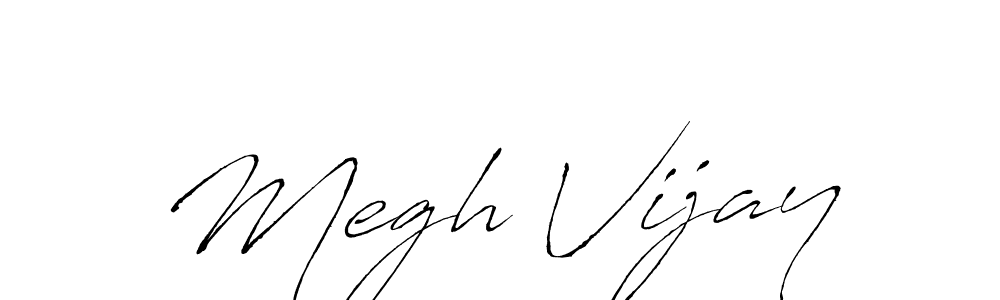 How to make Megh Vijay signature? Antro_Vectra is a professional autograph style. Create handwritten signature for Megh Vijay name. Megh Vijay signature style 6 images and pictures png