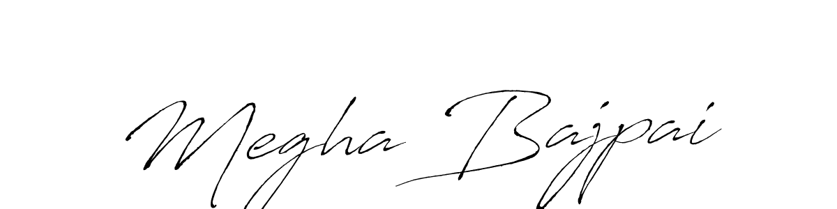 Design your own signature with our free online signature maker. With this signature software, you can create a handwritten (Antro_Vectra) signature for name Megha Bajpai. Megha Bajpai signature style 6 images and pictures png