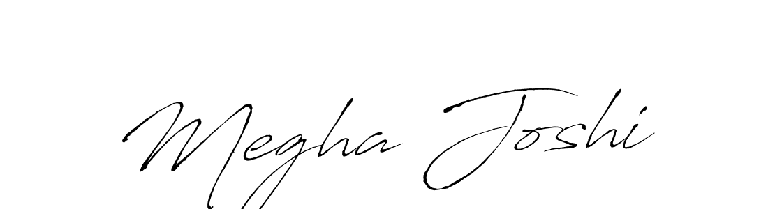 Design your own signature with our free online signature maker. With this signature software, you can create a handwritten (Antro_Vectra) signature for name Megha Joshi. Megha Joshi signature style 6 images and pictures png