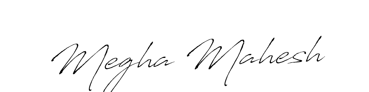 The best way (Antro_Vectra) to make a short signature is to pick only two or three words in your name. The name Megha Mahesh include a total of six letters. For converting this name. Megha Mahesh signature style 6 images and pictures png
