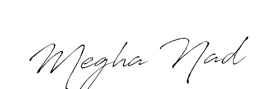 Megha Nad stylish signature style. Best Handwritten Sign (Antro_Vectra) for my name. Handwritten Signature Collection Ideas for my name Megha Nad. Megha Nad signature style 6 images and pictures png