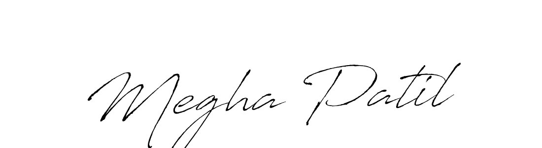 Megha Patil stylish signature style. Best Handwritten Sign (Antro_Vectra) for my name. Handwritten Signature Collection Ideas for my name Megha Patil. Megha Patil signature style 6 images and pictures png