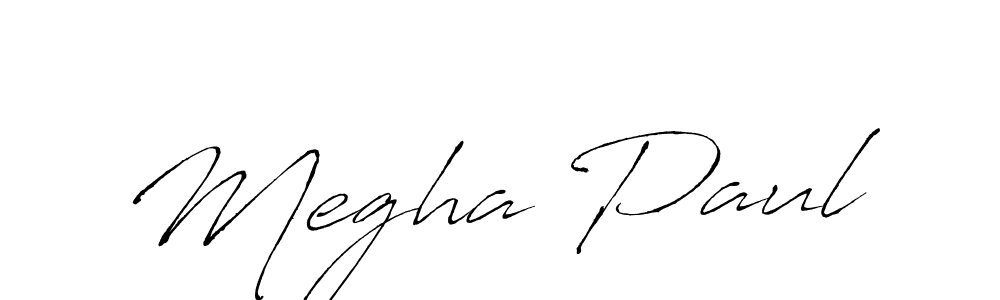 Design your own signature with our free online signature maker. With this signature software, you can create a handwritten (Antro_Vectra) signature for name Megha Paul. Megha Paul signature style 6 images and pictures png