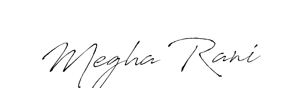 How to make Megha Rani signature? Antro_Vectra is a professional autograph style. Create handwritten signature for Megha Rani name. Megha Rani signature style 6 images and pictures png