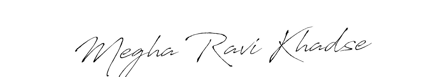 Use a signature maker to create a handwritten signature online. With this signature software, you can design (Antro_Vectra) your own signature for name Megha Ravi Khadse. Megha Ravi Khadse signature style 6 images and pictures png