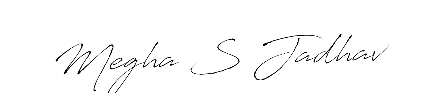 It looks lik you need a new signature style for name Megha S Jadhav. Design unique handwritten (Antro_Vectra) signature with our free signature maker in just a few clicks. Megha S Jadhav signature style 6 images and pictures png