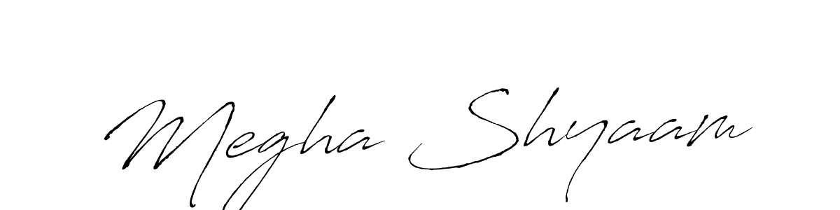 It looks lik you need a new signature style for name Megha Shyaam. Design unique handwritten (Antro_Vectra) signature with our free signature maker in just a few clicks. Megha Shyaam signature style 6 images and pictures png