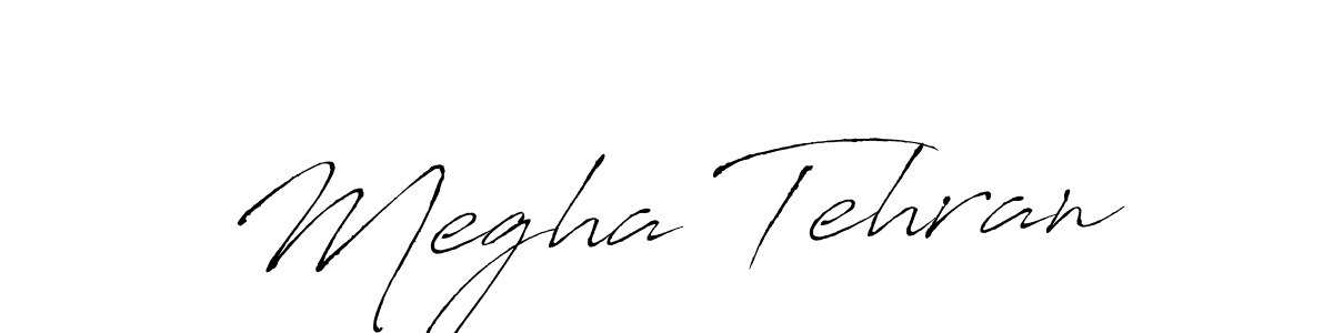 Create a beautiful signature design for name Megha Tehran. With this signature (Antro_Vectra) fonts, you can make a handwritten signature for free. Megha Tehran signature style 6 images and pictures png