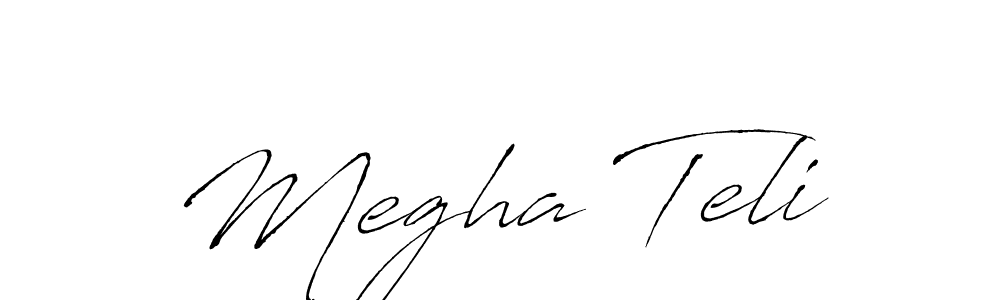 Similarly Antro_Vectra is the best handwritten signature design. Signature creator online .You can use it as an online autograph creator for name Megha Teli. Megha Teli signature style 6 images and pictures png