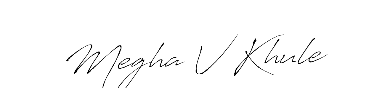 Megha V Khule stylish signature style. Best Handwritten Sign (Antro_Vectra) for my name. Handwritten Signature Collection Ideas for my name Megha V Khule. Megha V Khule signature style 6 images and pictures png