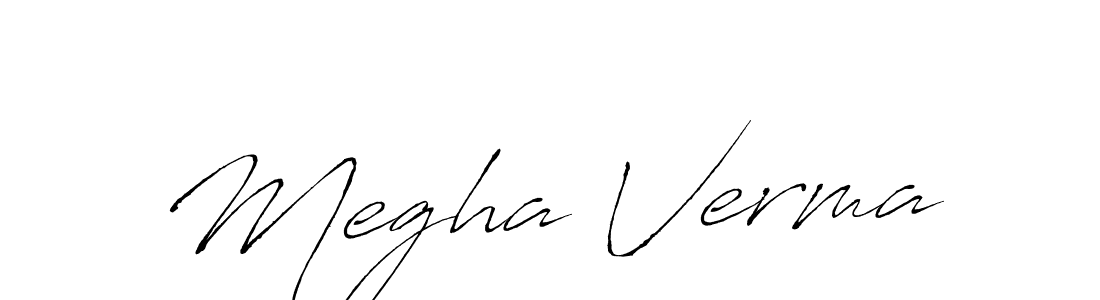 How to make Megha Verma name signature. Use Antro_Vectra style for creating short signs online. This is the latest handwritten sign. Megha Verma signature style 6 images and pictures png