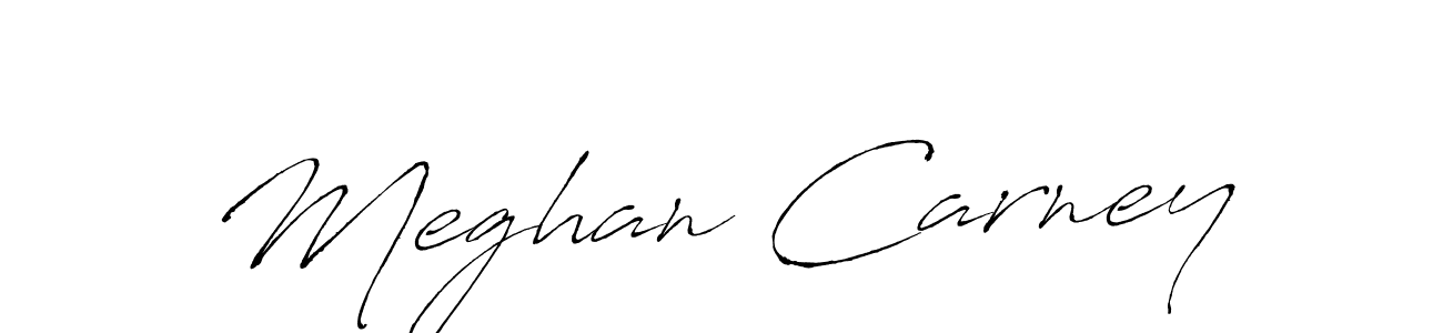 Meghan Carney stylish signature style. Best Handwritten Sign (Antro_Vectra) for my name. Handwritten Signature Collection Ideas for my name Meghan Carney. Meghan Carney signature style 6 images and pictures png