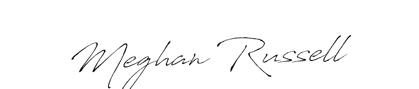 Meghan Russell stylish signature style. Best Handwritten Sign (Antro_Vectra) for my name. Handwritten Signature Collection Ideas for my name Meghan Russell. Meghan Russell signature style 6 images and pictures png