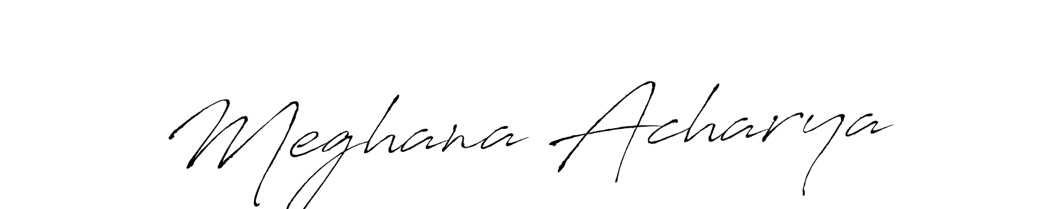 Use a signature maker to create a handwritten signature online. With this signature software, you can design (Antro_Vectra) your own signature for name Meghana Acharya. Meghana Acharya signature style 6 images and pictures png