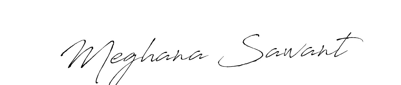 Design your own signature with our free online signature maker. With this signature software, you can create a handwritten (Antro_Vectra) signature for name Meghana Sawant. Meghana Sawant signature style 6 images and pictures png