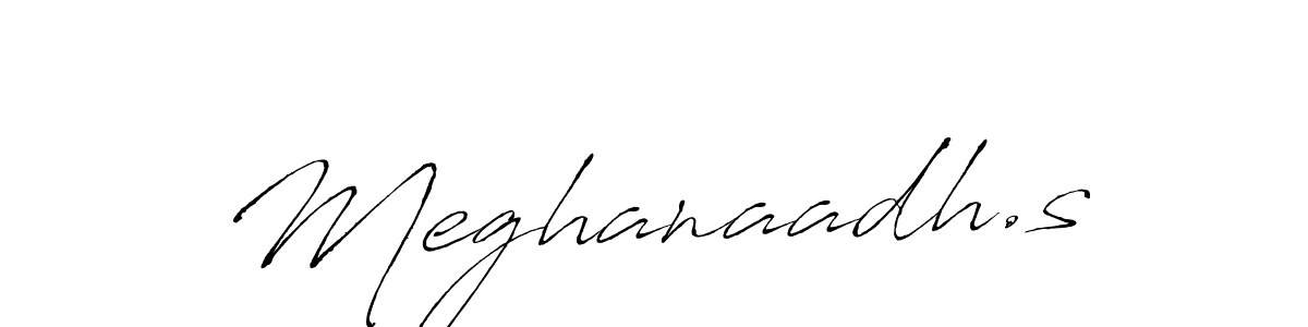 Use a signature maker to create a handwritten signature online. With this signature software, you can design (Antro_Vectra) your own signature for name Meghanaadh.s. Meghanaadh.s signature style 6 images and pictures png