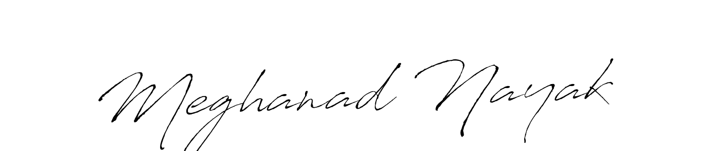 Make a beautiful signature design for name Meghanad Nayak. With this signature (Antro_Vectra) style, you can create a handwritten signature for free. Meghanad Nayak signature style 6 images and pictures png