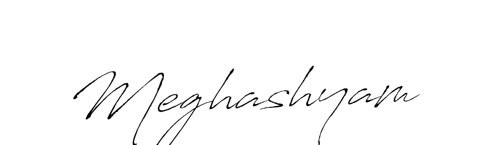 Design your own signature with our free online signature maker. With this signature software, you can create a handwritten (Antro_Vectra) signature for name Meghashyam. Meghashyam signature style 6 images and pictures png
