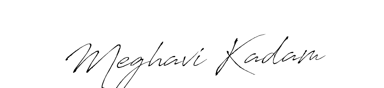 Antro_Vectra is a professional signature style that is perfect for those who want to add a touch of class to their signature. It is also a great choice for those who want to make their signature more unique. Get Meghavi Kadam name to fancy signature for free. Meghavi Kadam signature style 6 images and pictures png