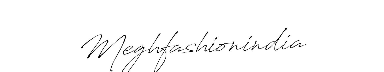 Make a beautiful signature design for name Meghfashionindia. With this signature (Antro_Vectra) style, you can create a handwritten signature for free. Meghfashionindia signature style 6 images and pictures png