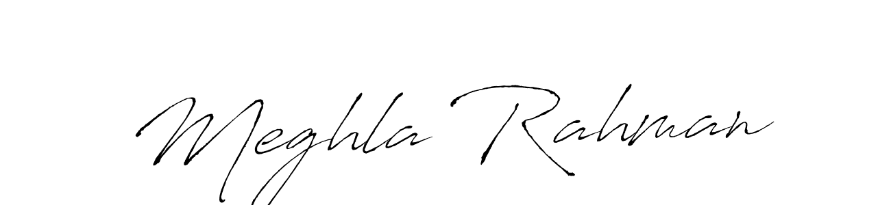 Meghla Rahman stylish signature style. Best Handwritten Sign (Antro_Vectra) for my name. Handwritten Signature Collection Ideas for my name Meghla Rahman. Meghla Rahman signature style 6 images and pictures png